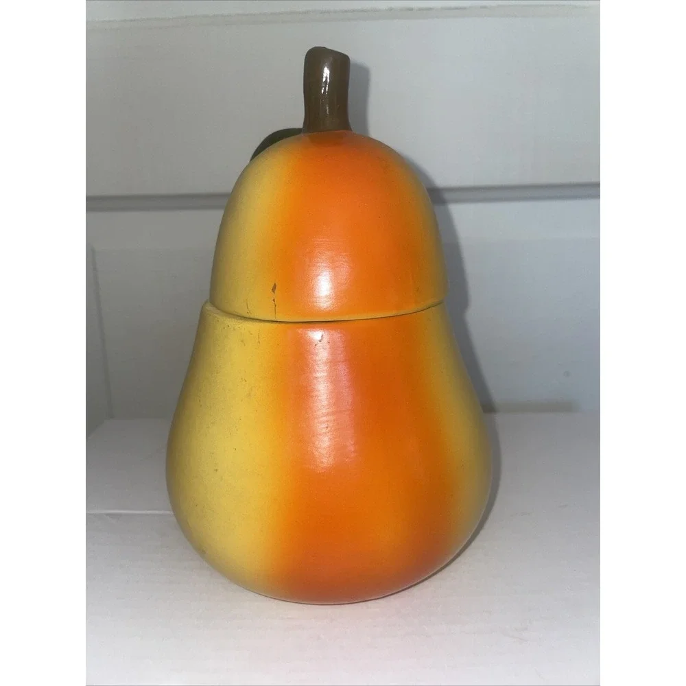 Vintage MCM Pear Candle Unused 7.5